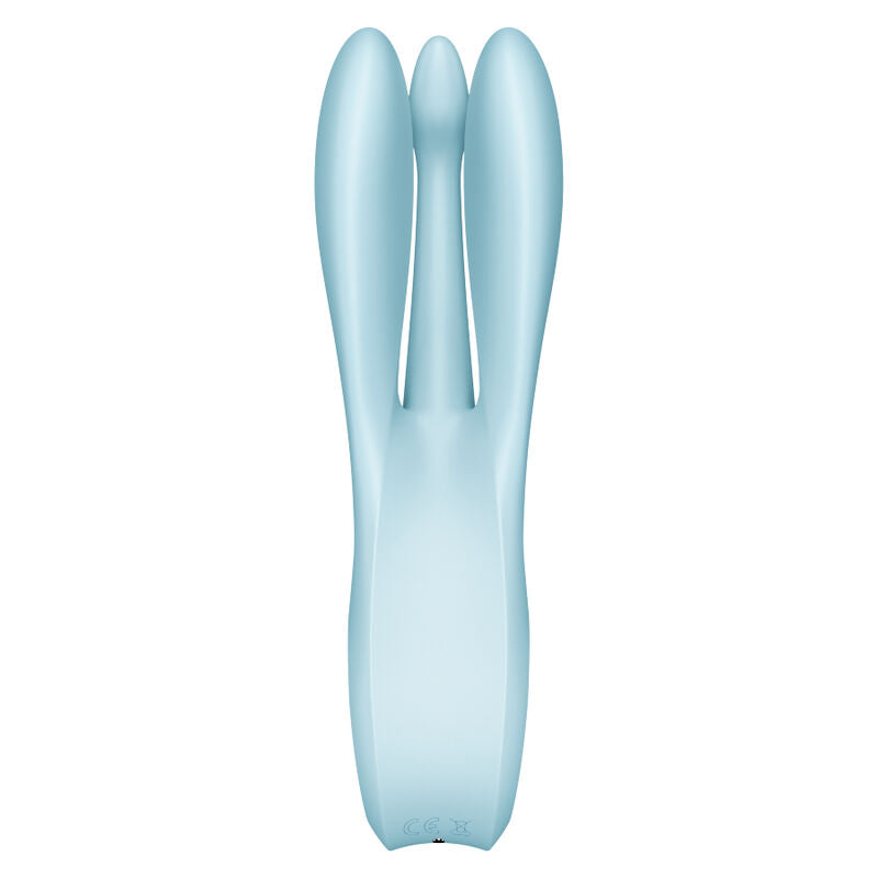 Satisfyer Threesome 1 – Auflegevibrator mit drei Armen – Blau