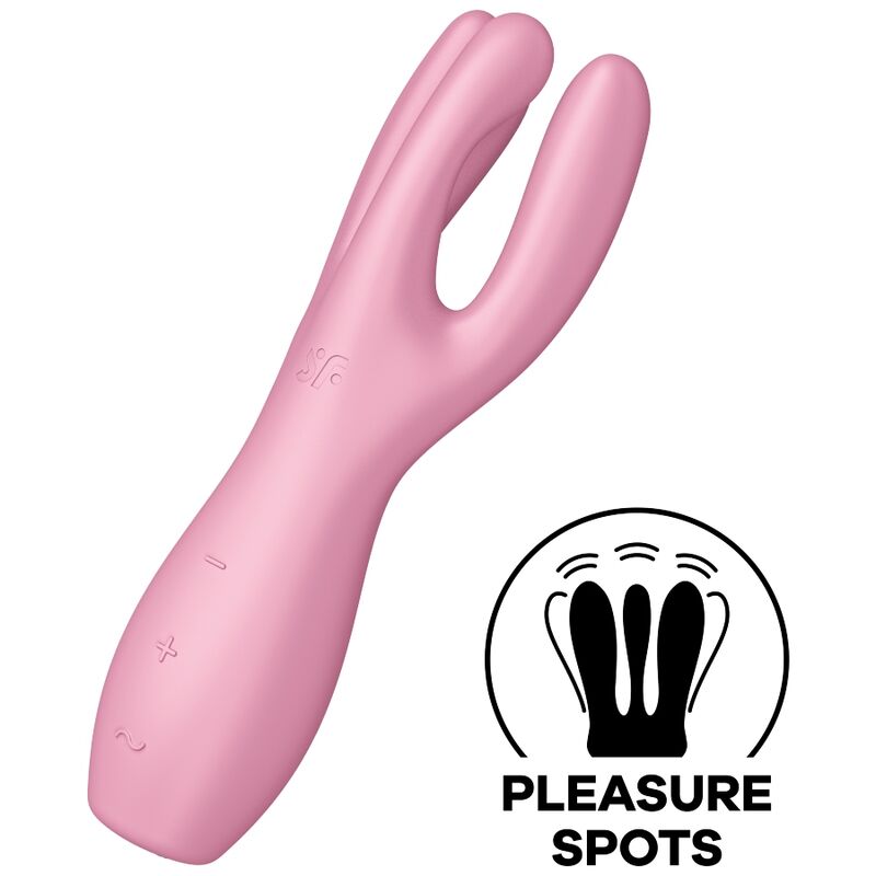 Satisfyer Threesome 3 — Stimulateur à trois branches — Rose