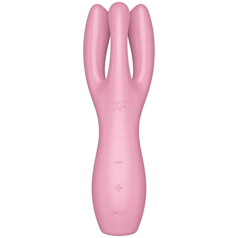 Satisfyer Threesome 3 – Vibrador de clítoris de tres brazos abiertos – Rosa