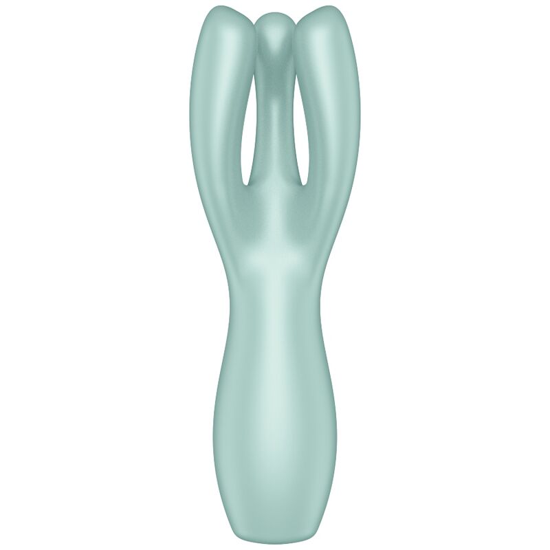 Satisfyer Threesome 3 – Vibrador de clítoris de tres brazos abiertos – Verde