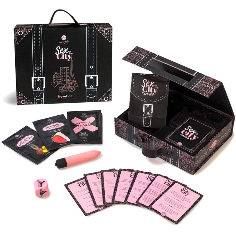 Secret Play – Erotisches Reiseset mit Karten, Vibrationskugel und Würfel
