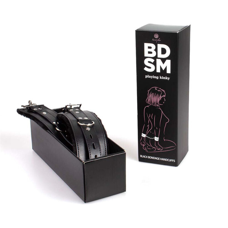 Manette bondage nere Secret Play della collezione BDSM