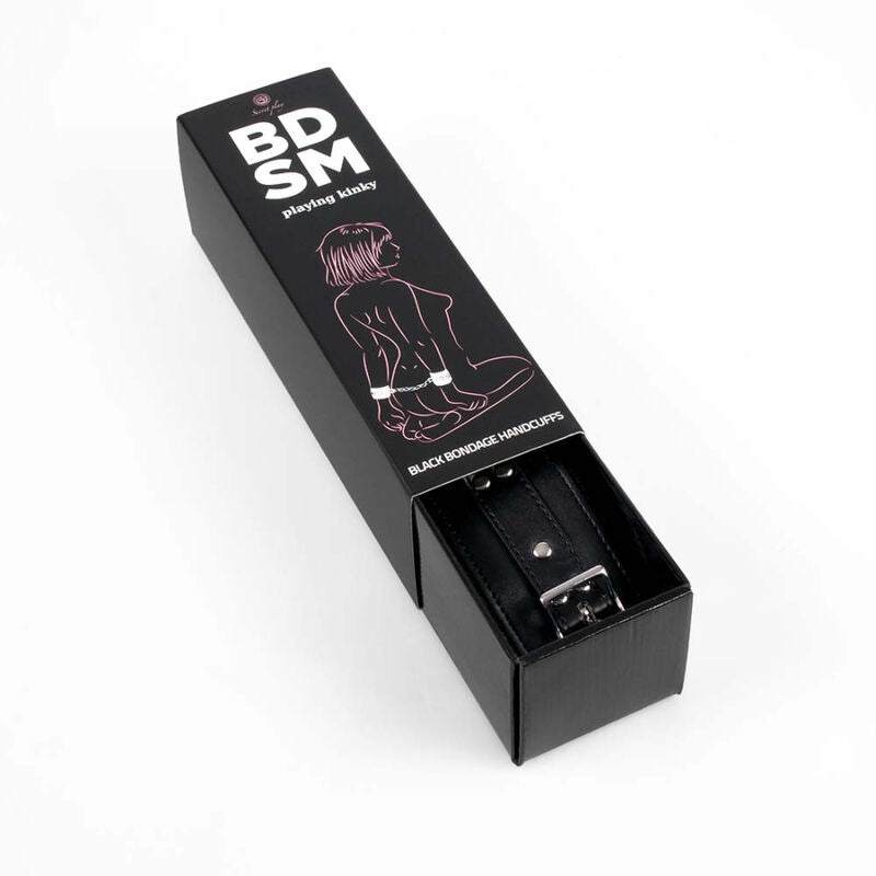 Manette bondage nere Secret Play della collezione BDSM