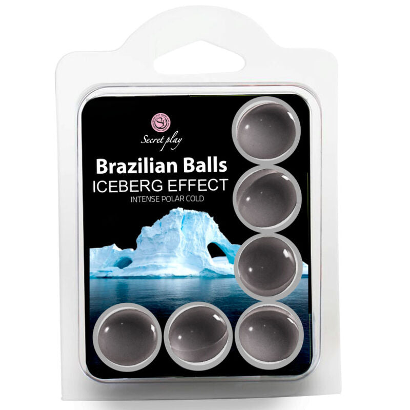 Set di 6 palline brasiliane Secretplay effetto Iceberg