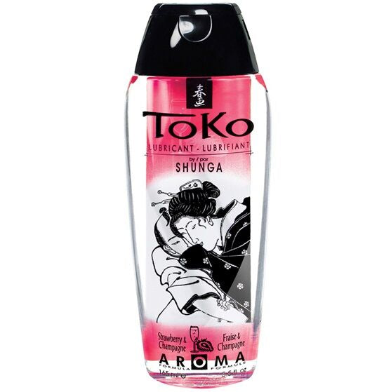 Shunga — Arôme lubrifiant fraise et champagne toko