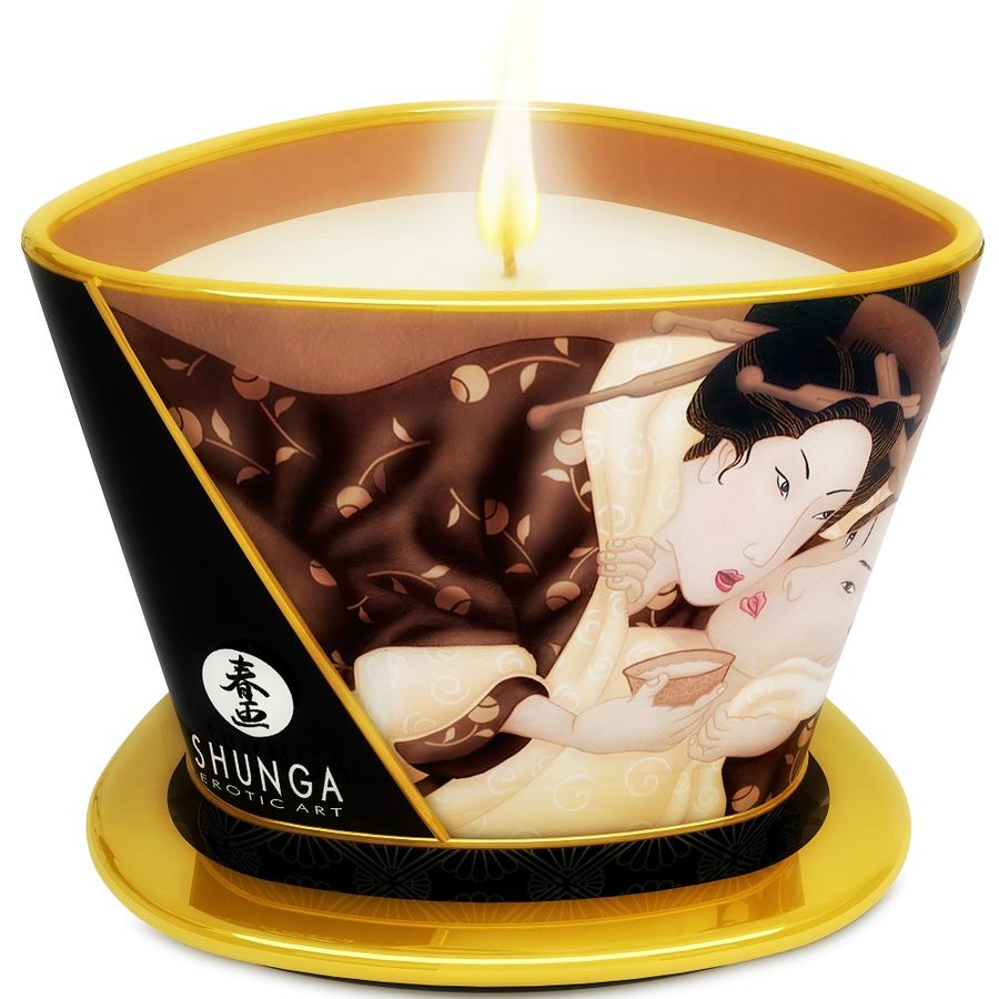 Shunga Caress by Candlelight – Candela da massaggio al cioccolato, 170 ml