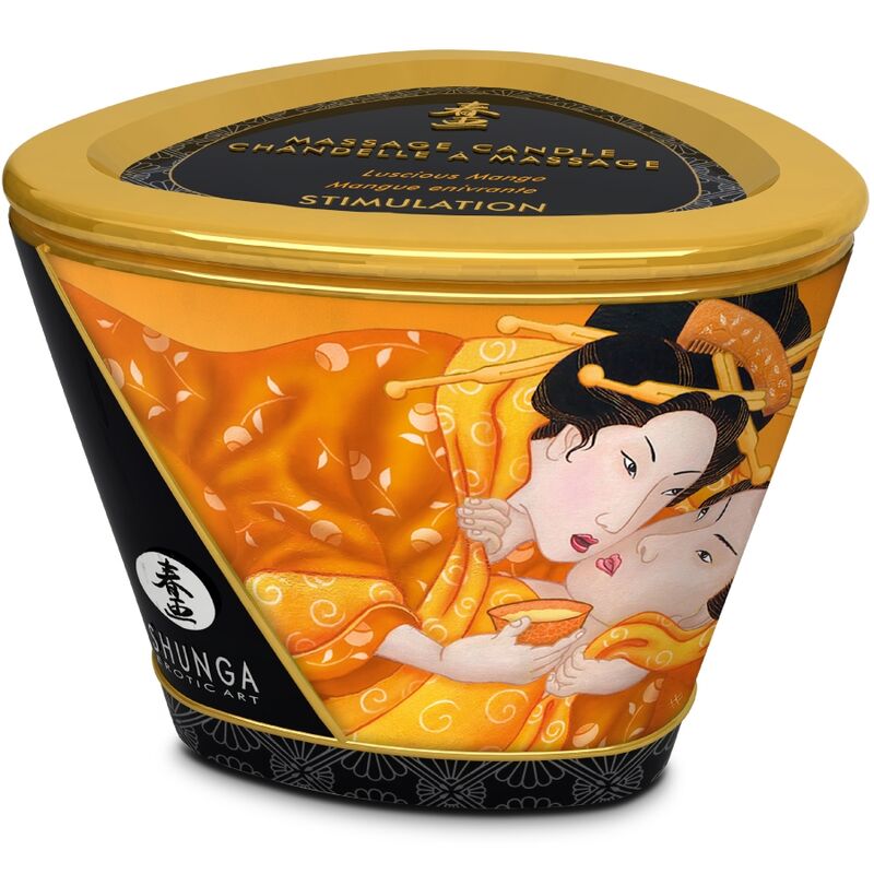 Shunga – Candela da massaggio al mango, 170 ml