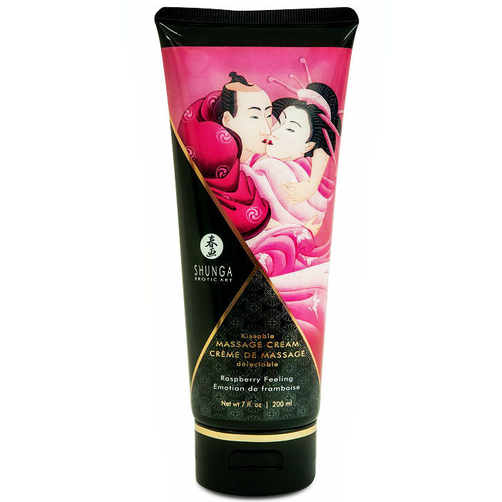 Shunga – Crema da massaggio al lampone, 200 ml