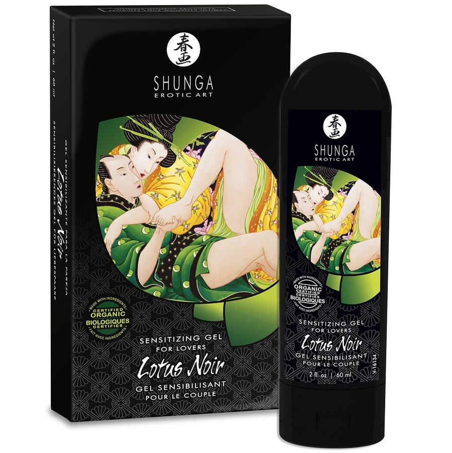 Shunga Lotus Noir – Gel stimolante bio, 60 ml