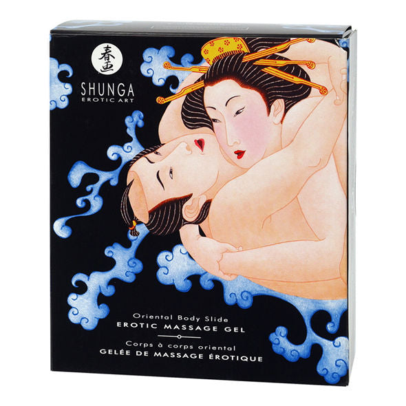 Fronte del cofanetto Shunga, illustrato come una stampa giapponese