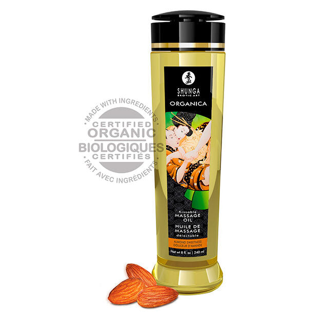 Shunga — Huile de massage parfum amande 240 ml