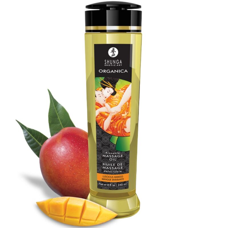 Shunga — Huile de massage bio mango 240 ml