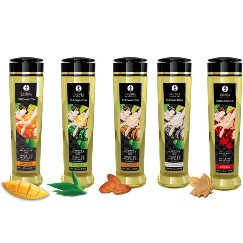 Shunga — Huile de massage bio mango 240 ml
