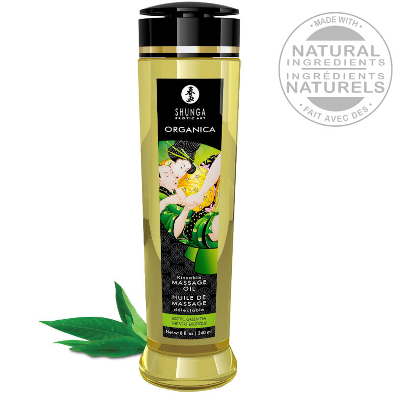 Shunga Organica — Huile de massage thé vert 240 ml