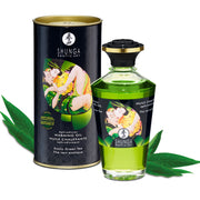 Shunga — Huile de massage effet chaleur au thé vert bio 100 ml