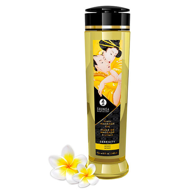 Shunga Serenity – Olio per massaggi erotici, 240 ml