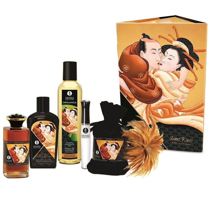 Cofanetto Shunga Sweet Kisses con quattro prodotti golosi