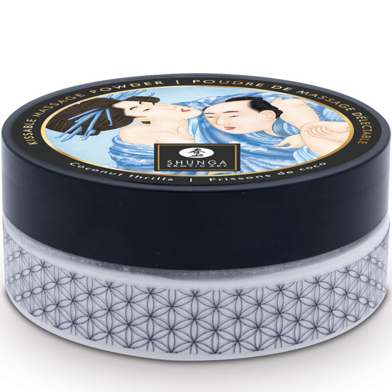 Shunga — Kit de poudre de massage comestible à la noix de coco