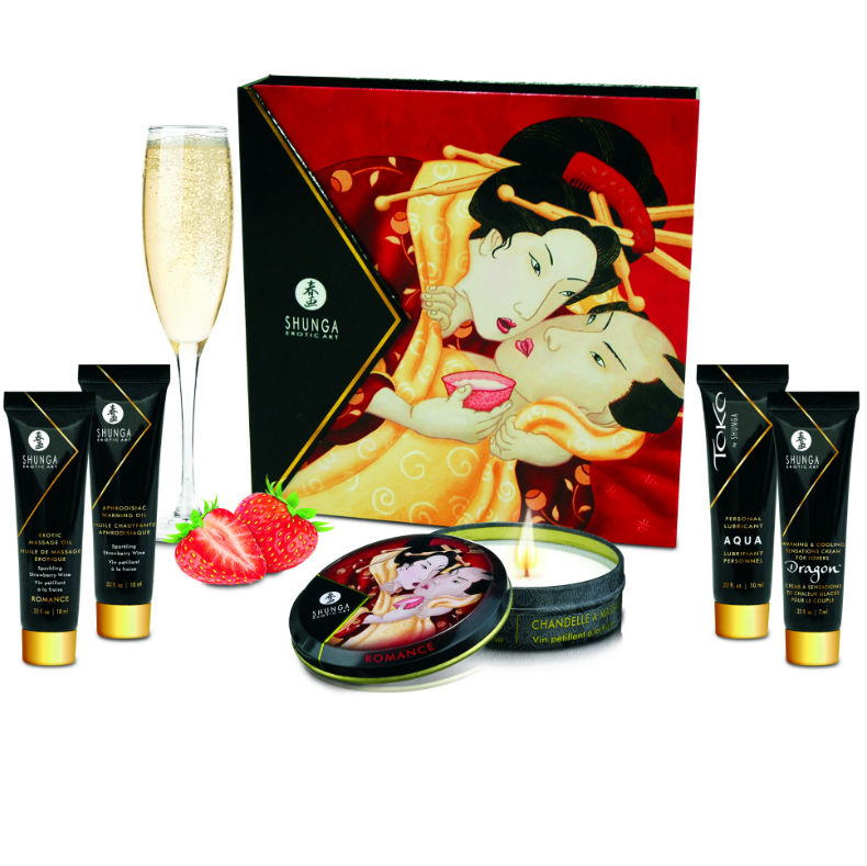 Shunga — Kit secret geisha fraises et cava