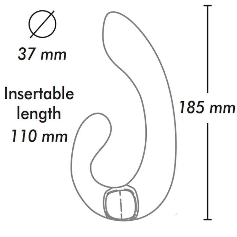 Shunga Miyo – Massaggiatore intimo doppio per clitoride e punto G