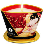 Shunga — Mini caresse aux bougies fraises et bougie de massage cava 170 ml