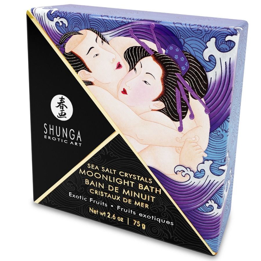 Shunga – Sales de baño perfumadas Violeta exótica, 75 g