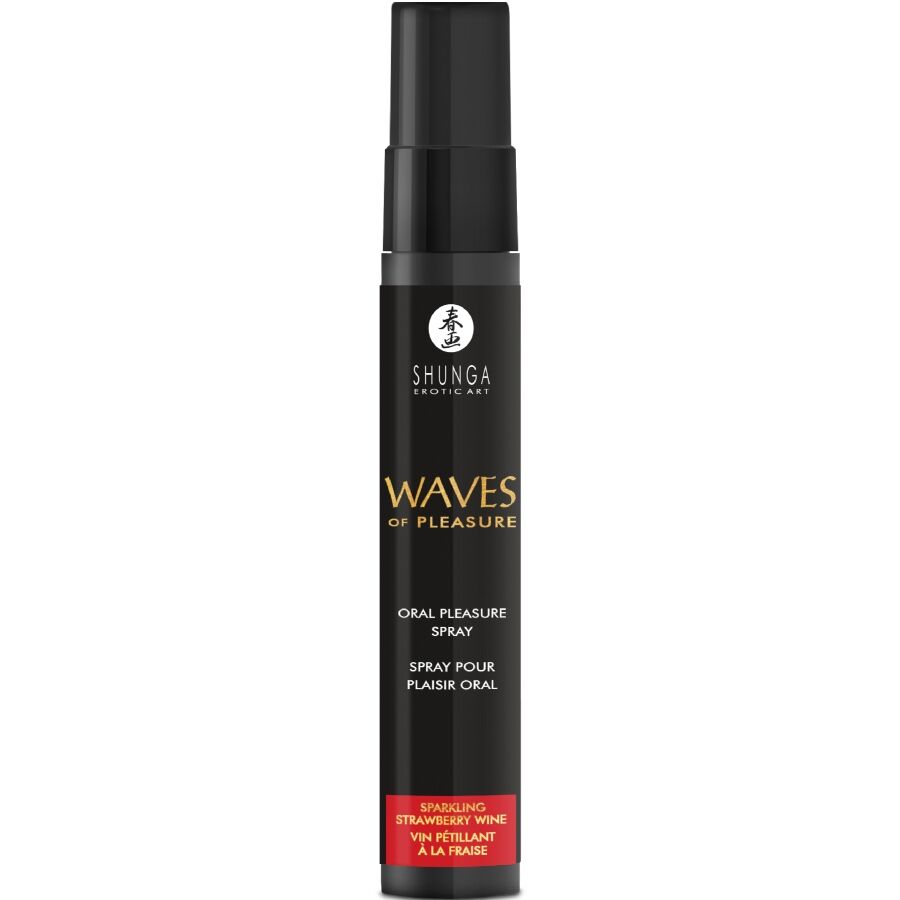 Shunga Waves – Spray bucal placer seductor sabor a fresa, 20 ml