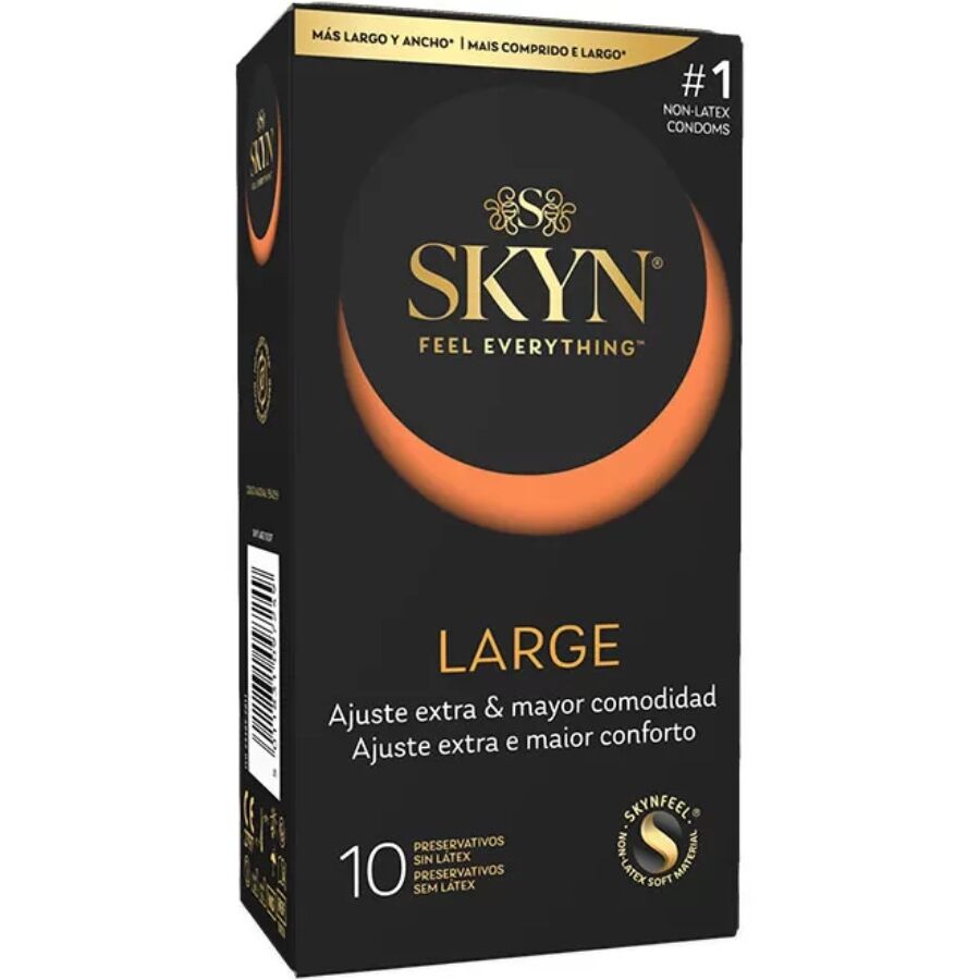 SKYN Large — Préservatifs sans latex naturel, 10 unités