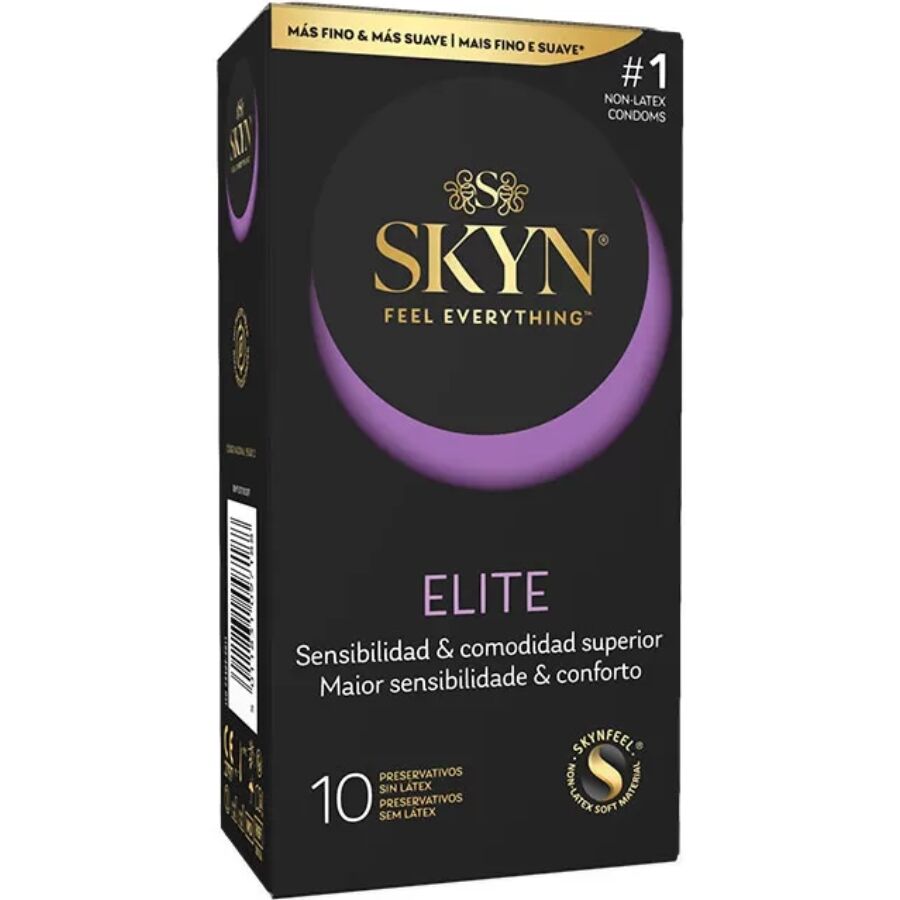 SKYN Elite — Préservatifs sans latex naturel, 10 unités