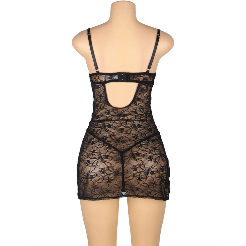 Subblime – Picardías negro de encaje con aberturas – Talla S/M