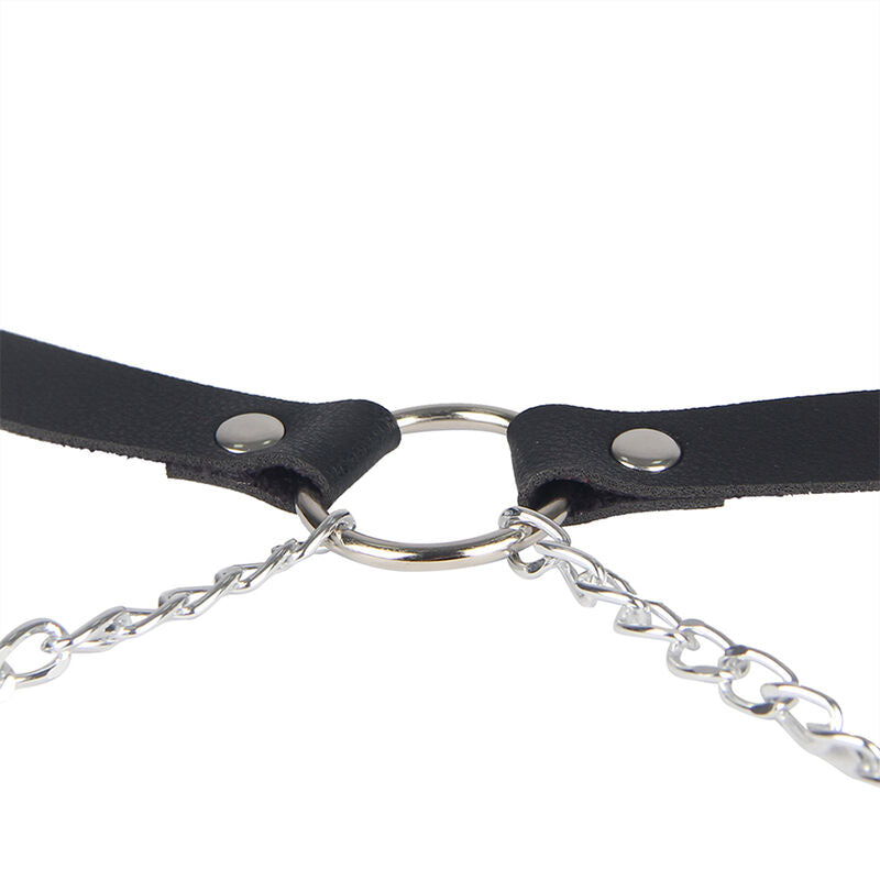 Subblime – Taillen-Harness mit Beinbändern und Seitenketten, Schwarz