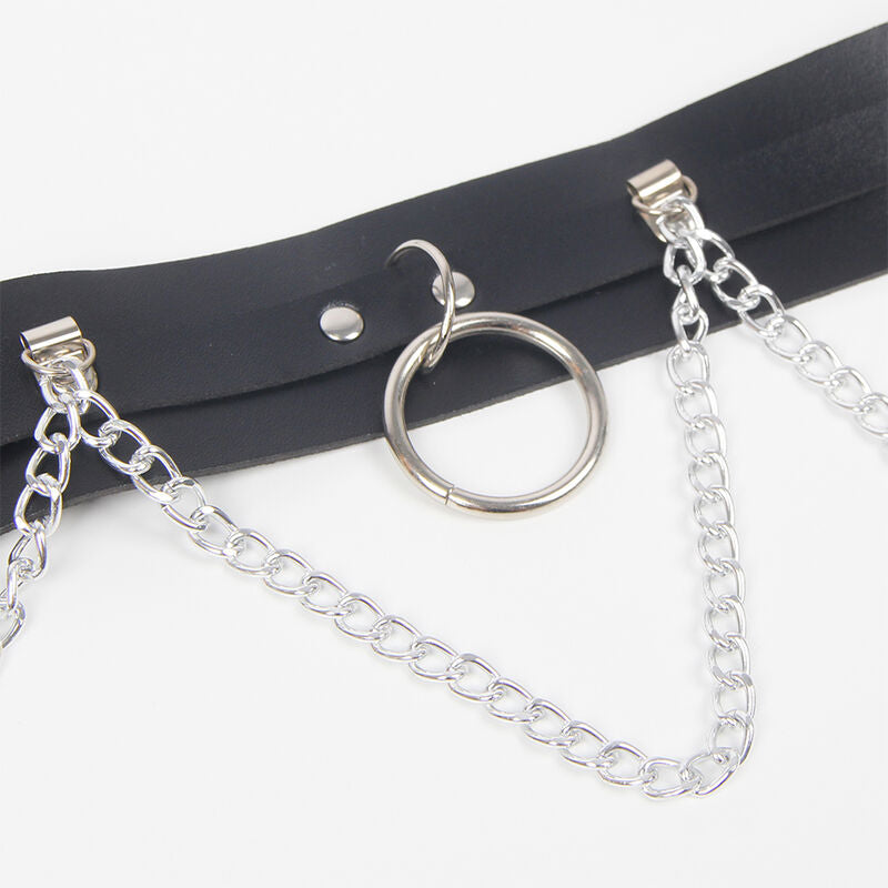 Subblime – Taillen-Harness mit Ketten, Ringen und Beinbändern