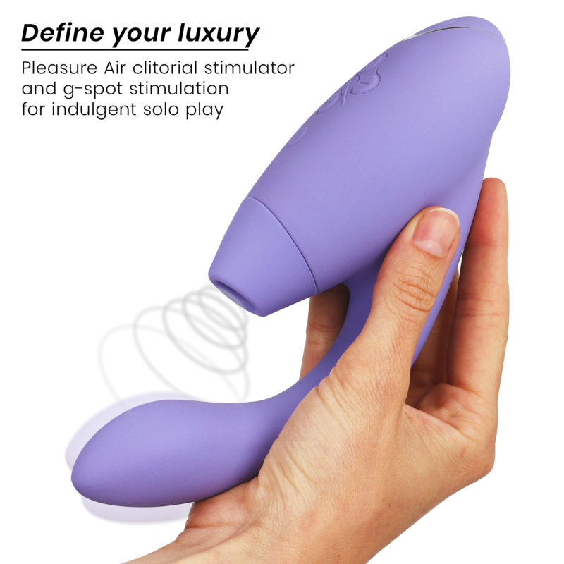 Womanizer Duo 2 – G-Punkt-Vibrator mit Druckwellen für die Klitoris – Flieder
