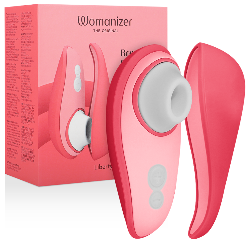 Womanizer Liberty 2 – Druckwellenvibrator mit magnetischer Schutzkappe – Rosa