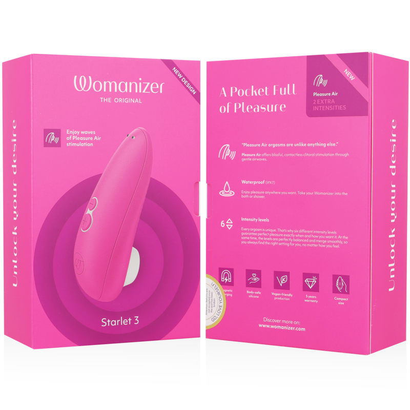 Womanizer Starlet 3 – Druckwellenvibrator im Taschenformat – Rosa