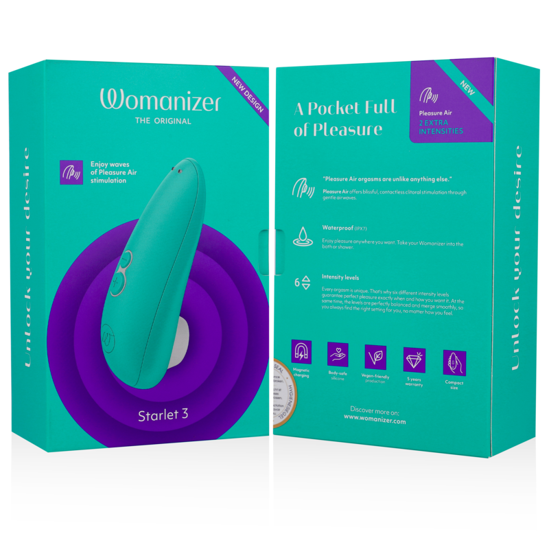Womanizer Starlet 3 – Druckwellenvibrator im Taschenformat – Türkis