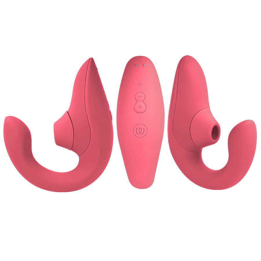 Womanizer Blend – Rabbit-Vibrator mit Pleasure Air – Vibrant Rose
