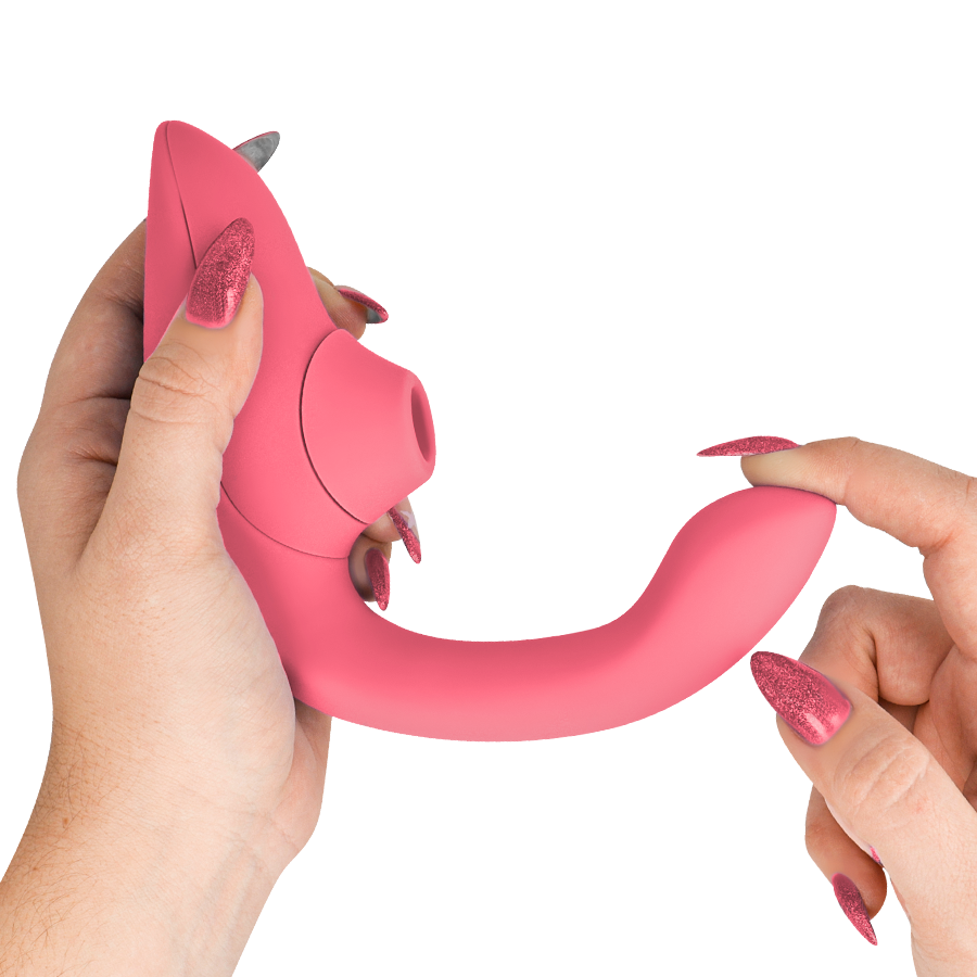Womanizer Blend – Rabbit-Vibrator mit Pleasure Air – Vibrant Rose