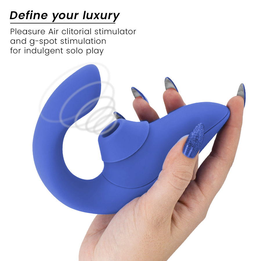 Womanizer Blend – Rabbit-Vibrator mit Pleasure Air – Vibrant Blue