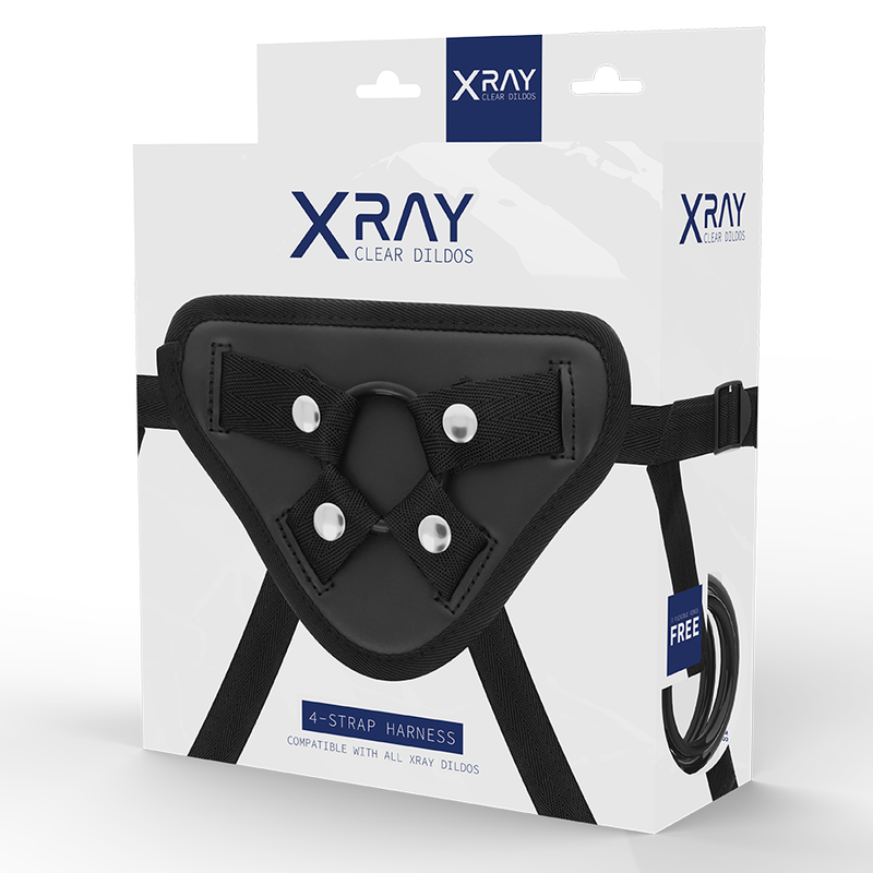 Arnés strap-on X Ray con anillas de silicona